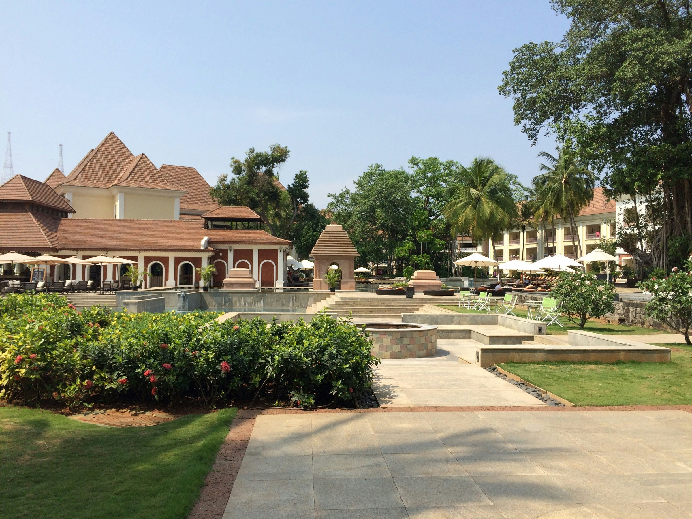 Resort grounds pool and gardens Cambodia
