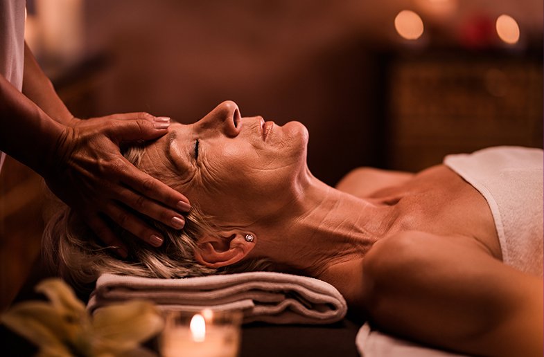 Professional spa massage treatment