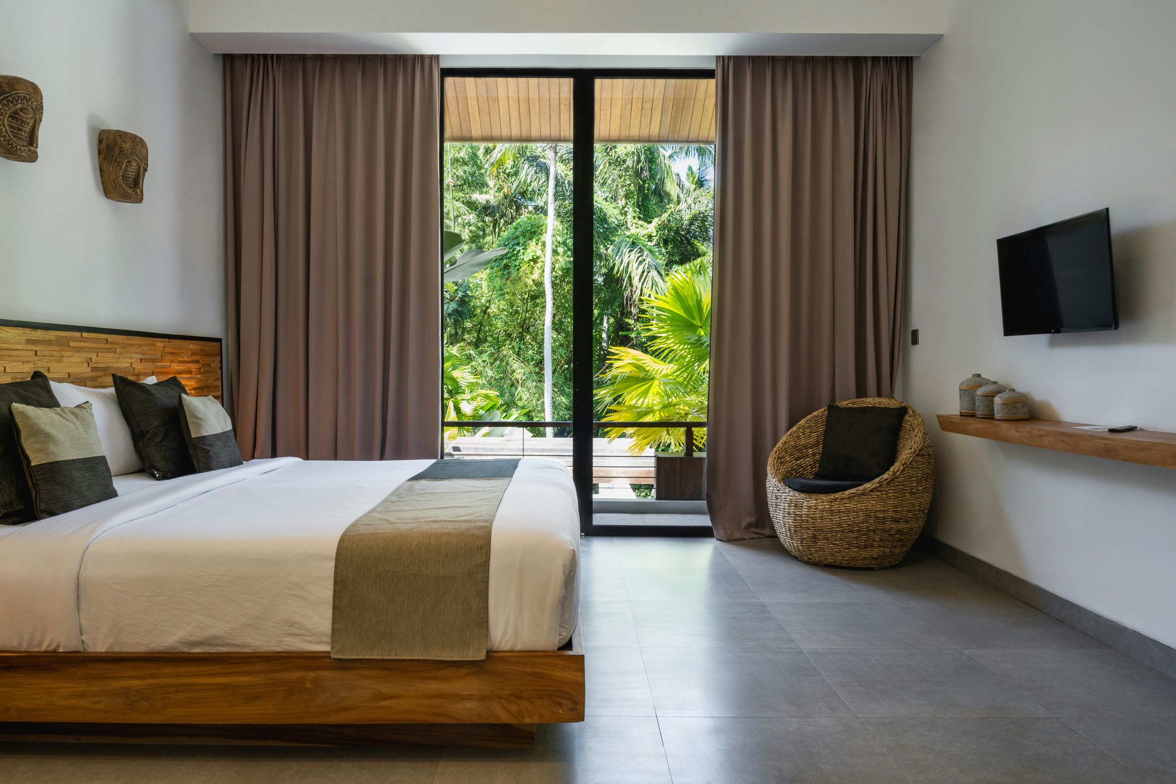 Garden view room tropical resort Cambodia